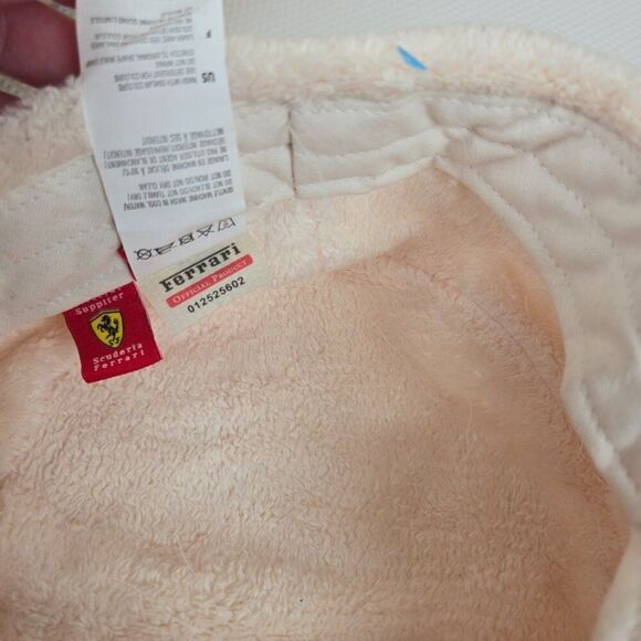 Puma Ferrari White Cap Hat Adult One Size Fleece Lined - Picture 7 of 7